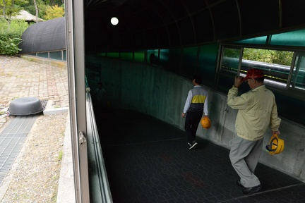 down into the third tunnel